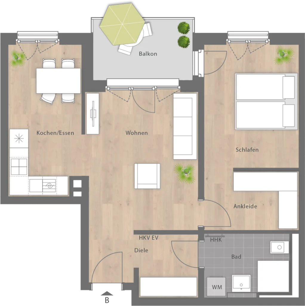 Grundriss Wohnung 823