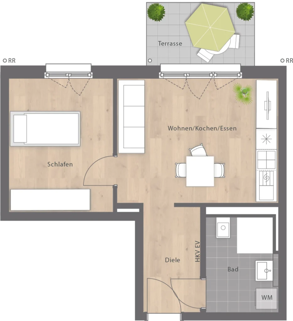 Grundriss Wohnung 901